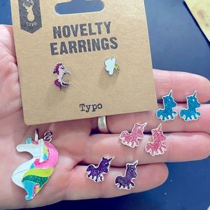 Unicorn earring bundle